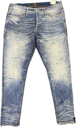 Mens Ross Knee Shred Desert Jeans