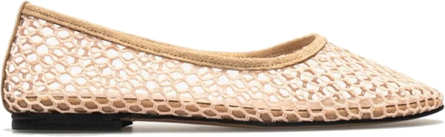 Mesh Ballet Flats for Women Breathable and Comfortable Round Toe Shoes - Avant-Garde Casual & Elegant Design