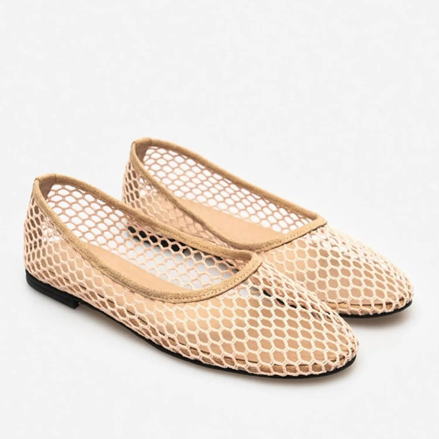 Mesh Ballet Flats for Women Breathable and Comfortable Round Toe Shoes - Avant-Garde Casual & Elegant Design