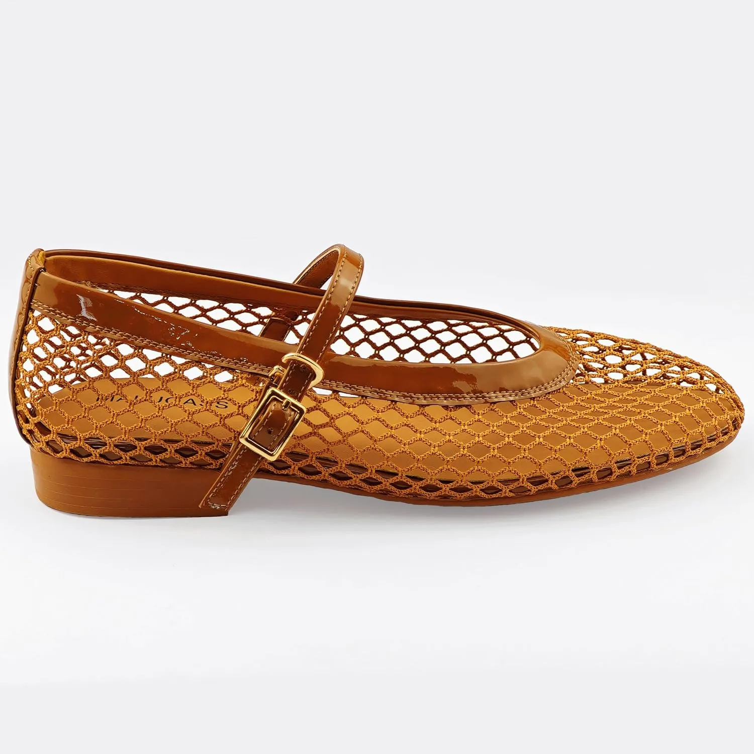 Mesh Flats for Women Ballet Mary Jane Flats Buckle Strap Comfy Casual Office Daily Ballerina Flat Women Shoes