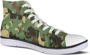 Micoklinlin Womens Canvas Shoes High Top Teens Girls Canvas Sneakers Tennis Shoe Lace Up Casual Classic Flat Walking Shoes