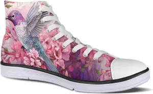 Micoklinlin Womens Canvas Shoes High Top Teens Girls Canvas Sneakers Tennis Shoe Lace Up Casual Classic Flat Walking Shoes
