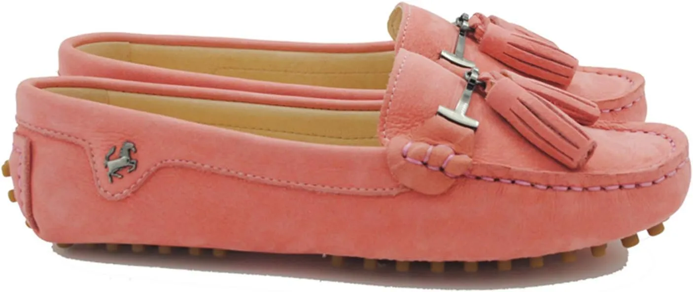 Minishion Womens Leather Loafers Tassel Driving Shoes YB960-20