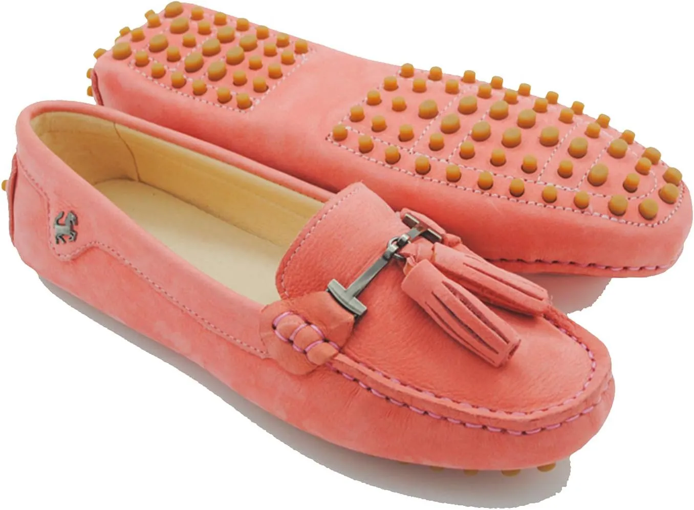 Minishion Womens Leather Loafers Tassel Driving Shoes YB960-20