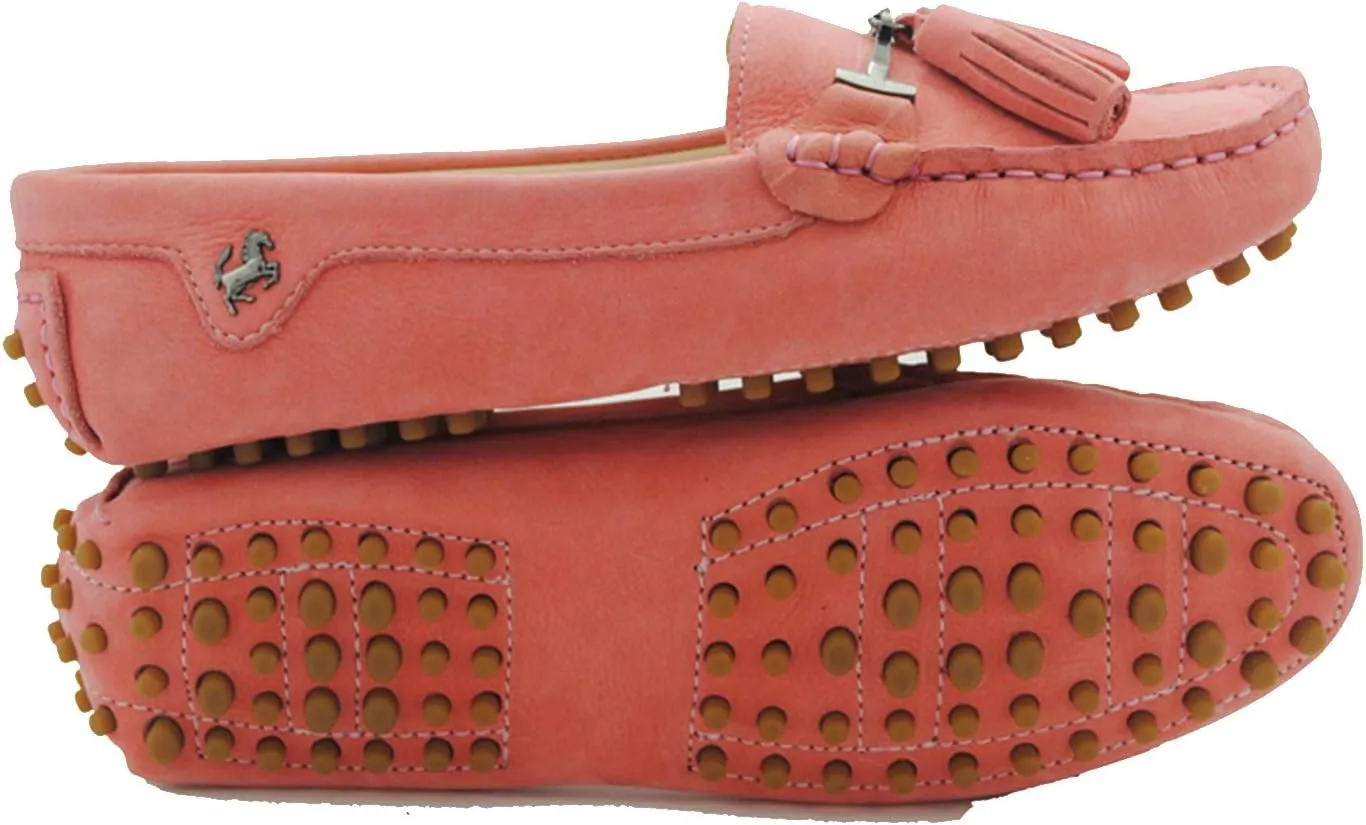 Minishion Womens Leather Loafers Tassel Driving Shoes YB960-20
