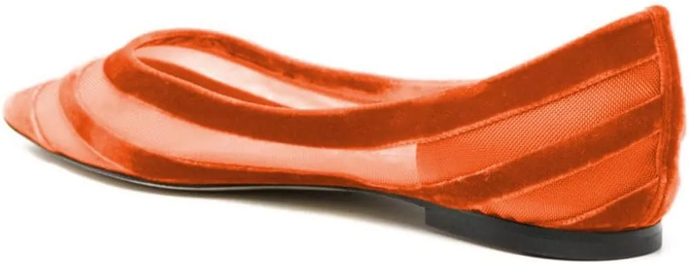miss left Women Comfortable Closed Pointed Toe Ballet Flats Soft Velvet Slip On Low Block Heel Pumps Cozy Dance Ballroom Shoes Size 4-16 US