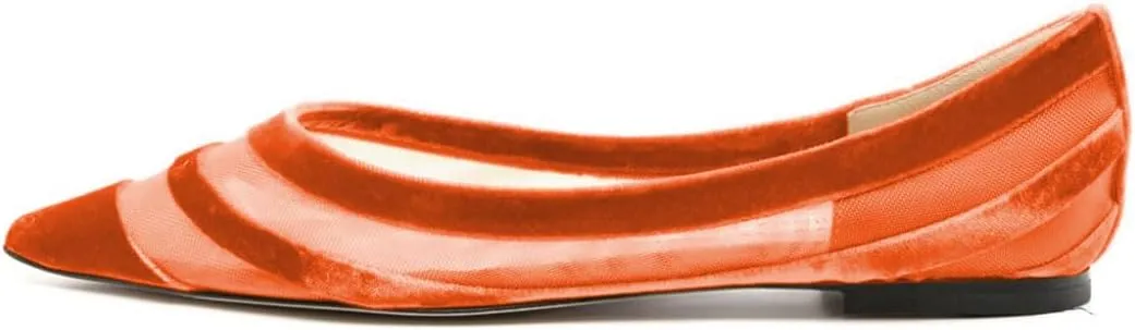miss left Women Comfortable Closed Pointed Toe Ballet Flats Soft Velvet Slip On Low Block Heel Pumps Cozy Dance Ballroom Shoes Size 4-16 US