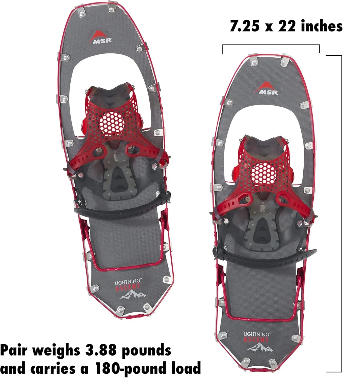 MSR Lightning Ascent Women's Backcountry & Mountaineering Snowshoes with Paragon Bindings