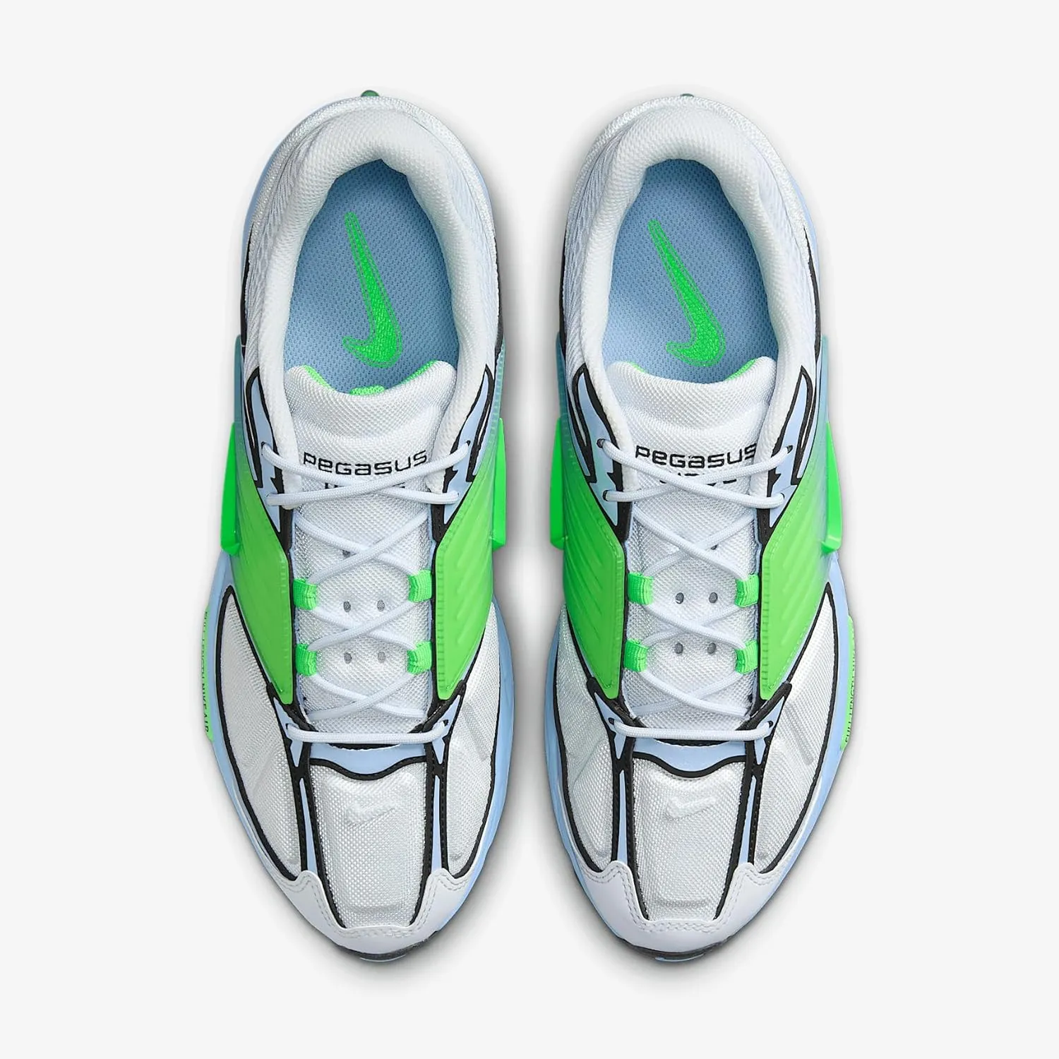 Nike Air Pegasus Wave Men's Shoes (IB0612-006, Football Grey/Aluminum/Royal Pulse/Green Strike)