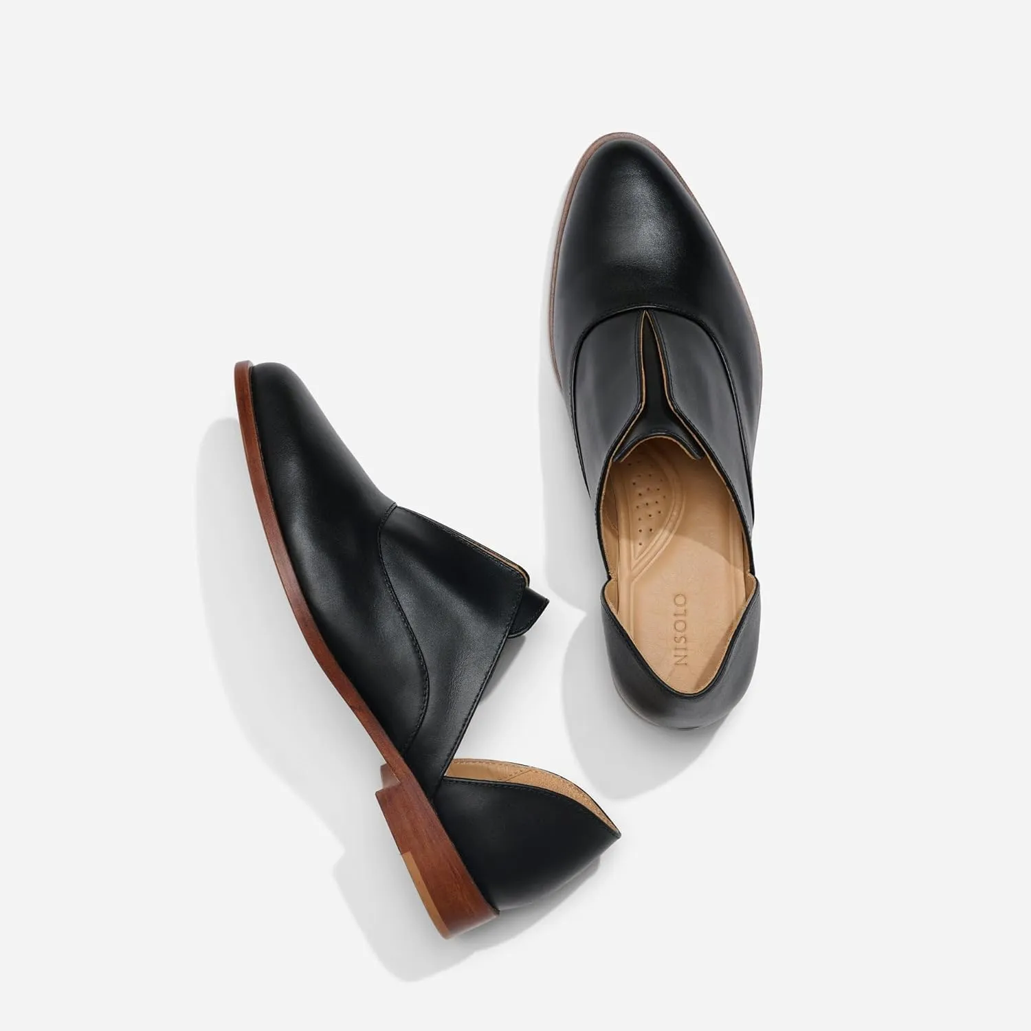 Nisolo Women's D'Orsay Pointed Toe Flat Shoes