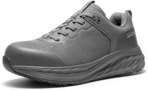 NORTIV 8 Steel Toe Shoes for Men Slip Resistant Comfortable Work Shoes