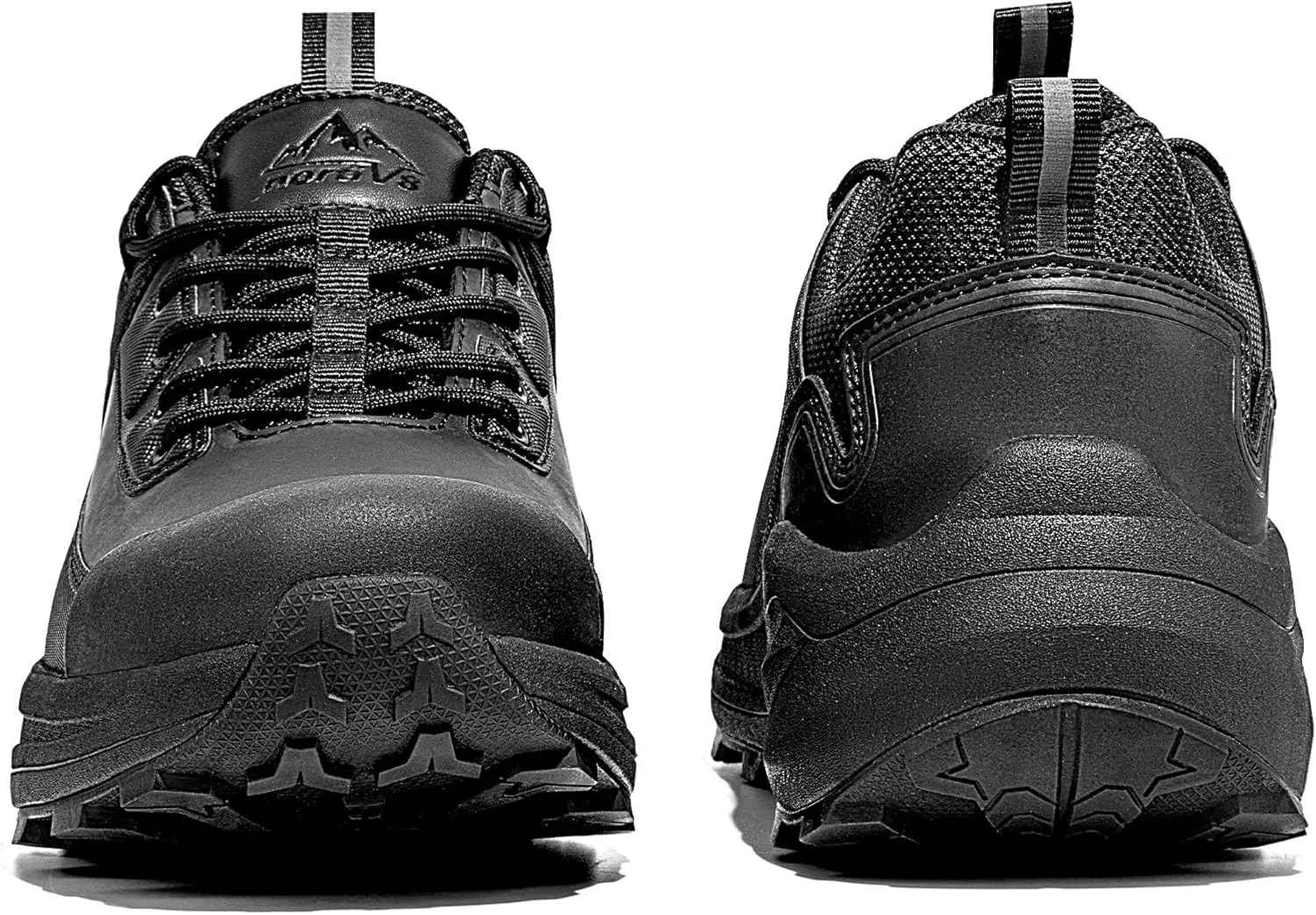 NORTIV 8 Waterproof Shoes for Men Lightweight Hiking Shoes Breathable Leather Outdoor Casual Walking Shoes