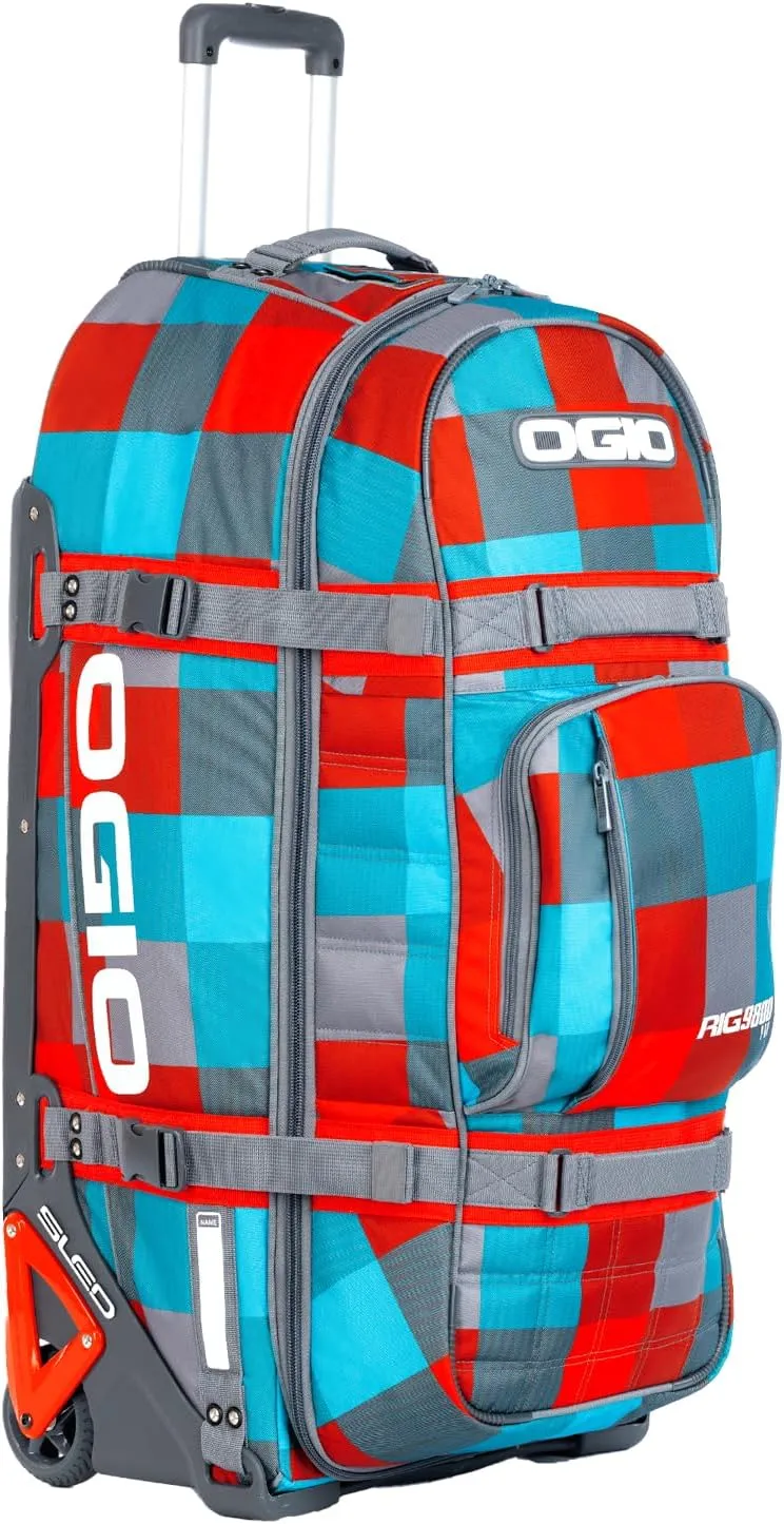 OGIO Rig 9800 Pro Wheeled Gear Bag With Boot Bag LE Blockade Red