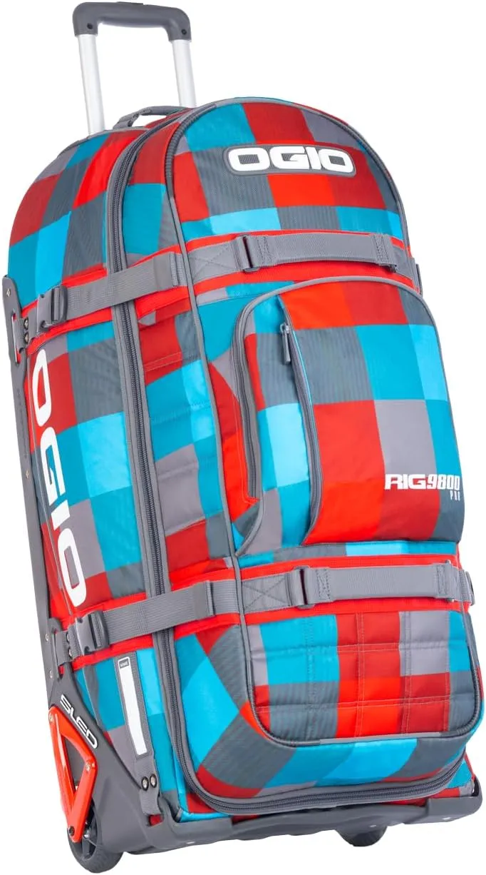 OGIO Rig 9800 Pro Wheeled Gear Bag With Boot Bag LE Blockade Red