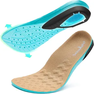 OrthoComfoot Wide Plantar Fasciitis Inserts for Men, Breathable Comfort Arch Support Insoles for Diabetes & Flat Feet, 240LBS  Heavy-Duty Adjustable TPU, Work Boot Orthotic Insoles, Size 11 Men