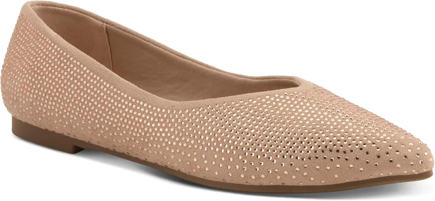 PATRIZIA Women's LOWEN Slip-On Jewel-Embellished Flats - Pointed Toe, Comfortable and Elegant
