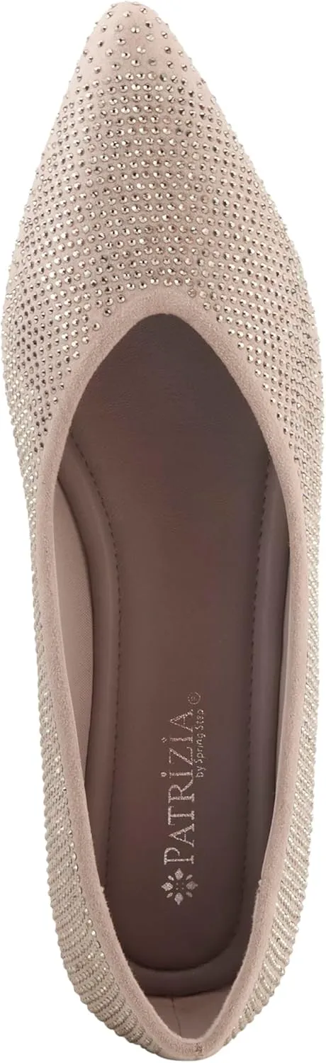 PATRIZIA Women's LOWEN Slip-On Jewel-Embellished Flats - Pointed Toe, Comfortable and Elegant