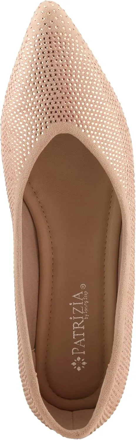 PATRIZIA Women's LOWEN Slip-On Jewel-Embellished Flats - Pointed Toe, Comfortable and Elegant