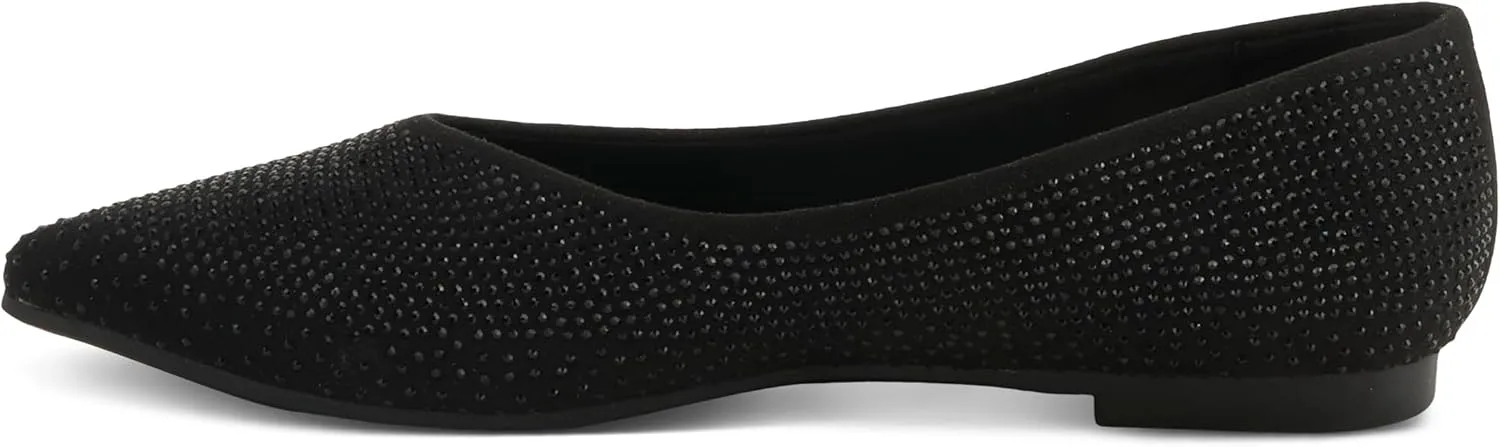 PATRIZIA Women's LOWEN Slip-On Jewel-Embellished Flats - Pointed Toe, Comfortable and Elegant