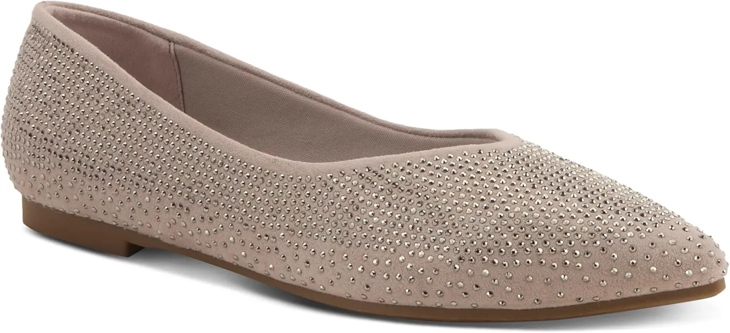 PATRIZIA Women's LOWEN Slip-On Jewel-Embellished Flats - Pointed Toe, Comfortable and Elegant