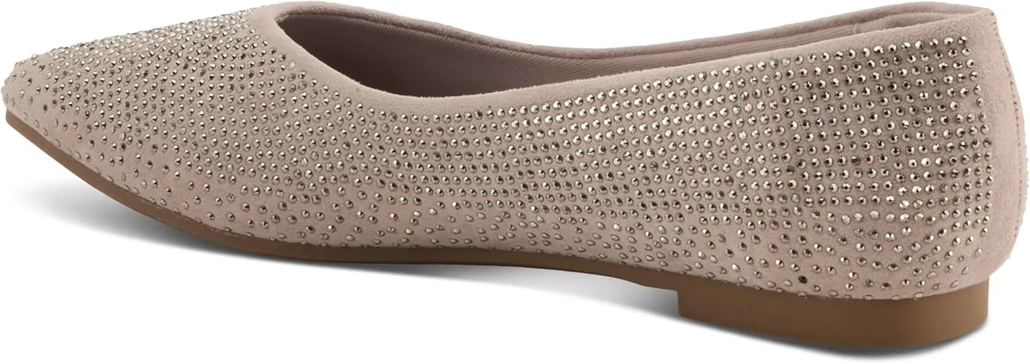 PATRIZIA Women's LOWEN Slip-On Jewel-Embellished Flats - Pointed Toe, Comfortable and Elegant