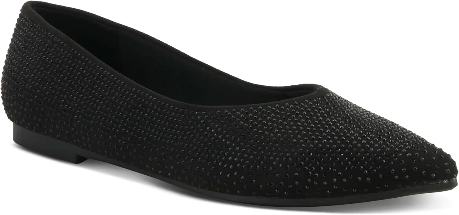 PATRIZIA Women's LOWEN Slip-On Jewel-Embellished Flats - Pointed Toe, Comfortable and Elegant