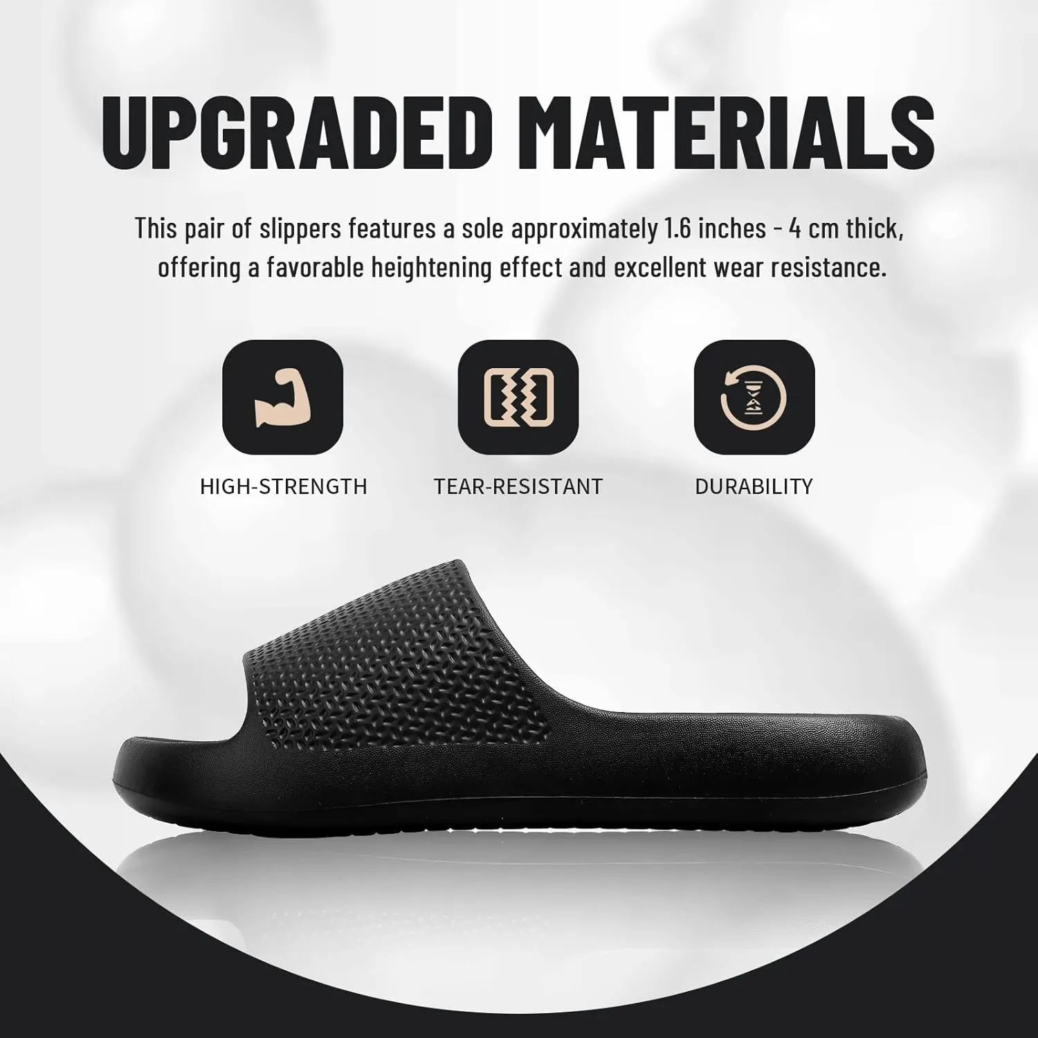 Pillow Slippers for Women and Men Non Slip Quick Drying Shower Cloud Slide Sandals Thick Sole, Non-Slip, Easy to Clean Indoor And Outdoor Slippers with Arch Support