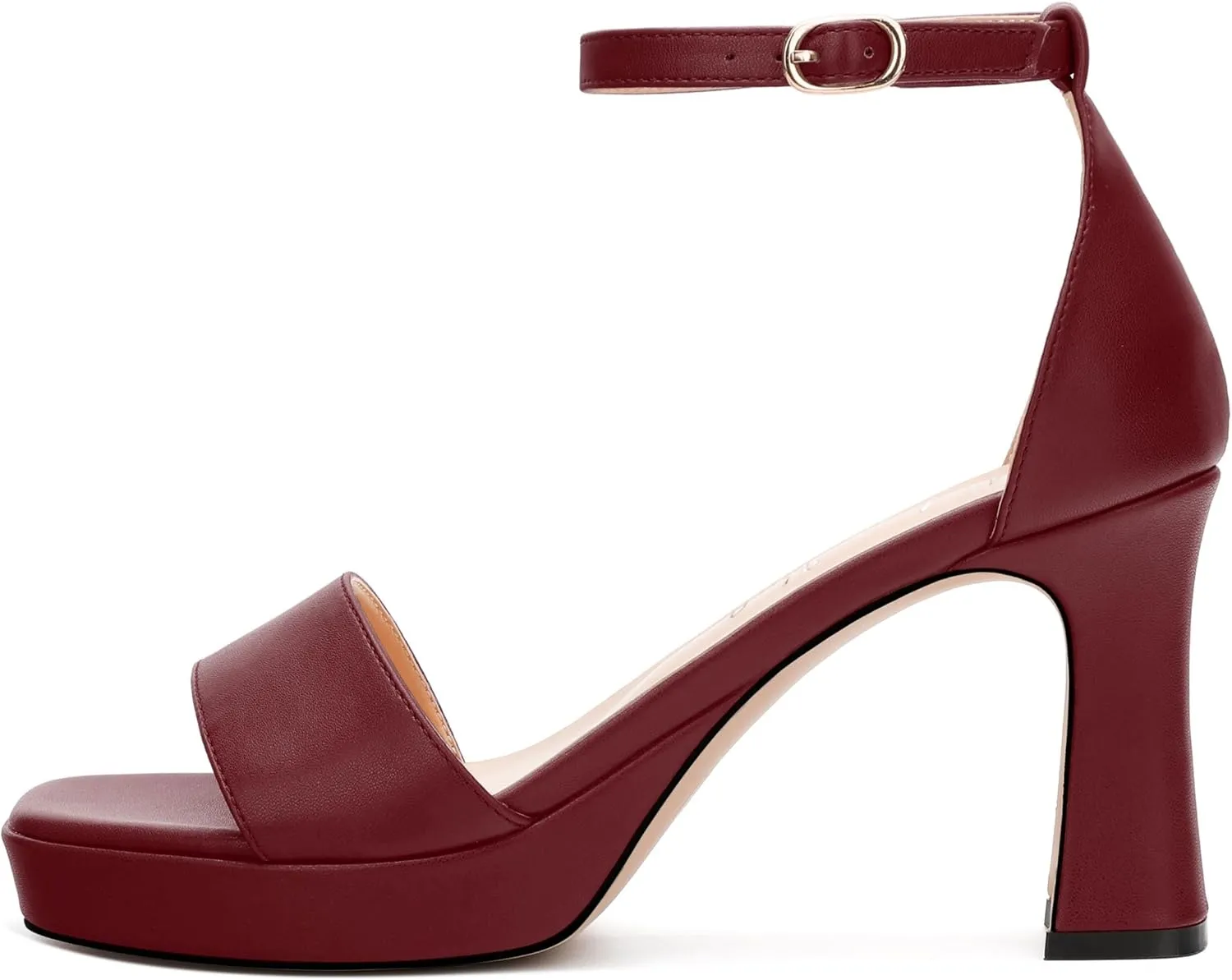 Platform Block Heels Sandals for Women, Fashion Women's Open Toe High Chunky Heels Ankle Strap Dress Sandals