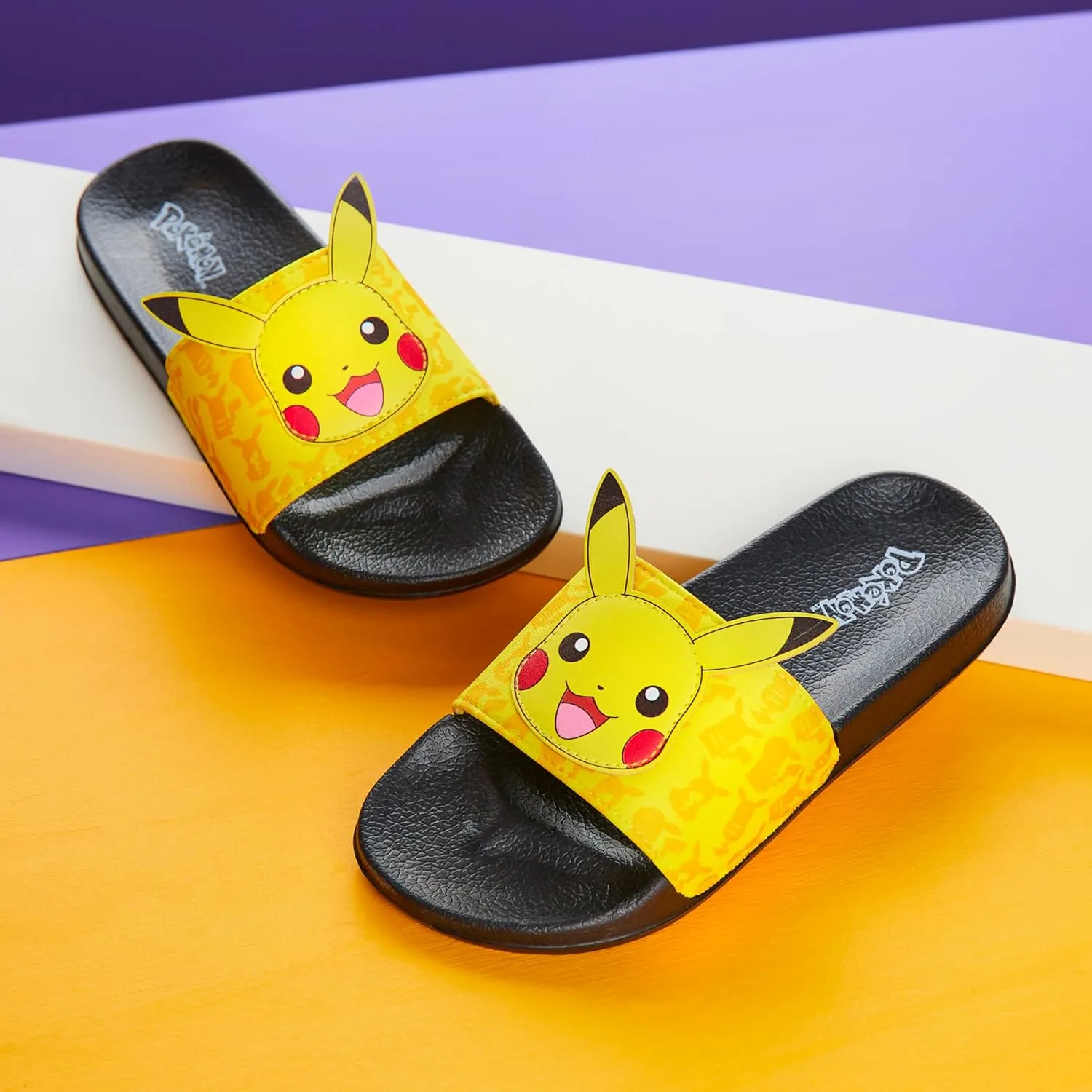 Pokemon Boys Slides, Beach or Pool Shoes for Kids - Gamer Gifts