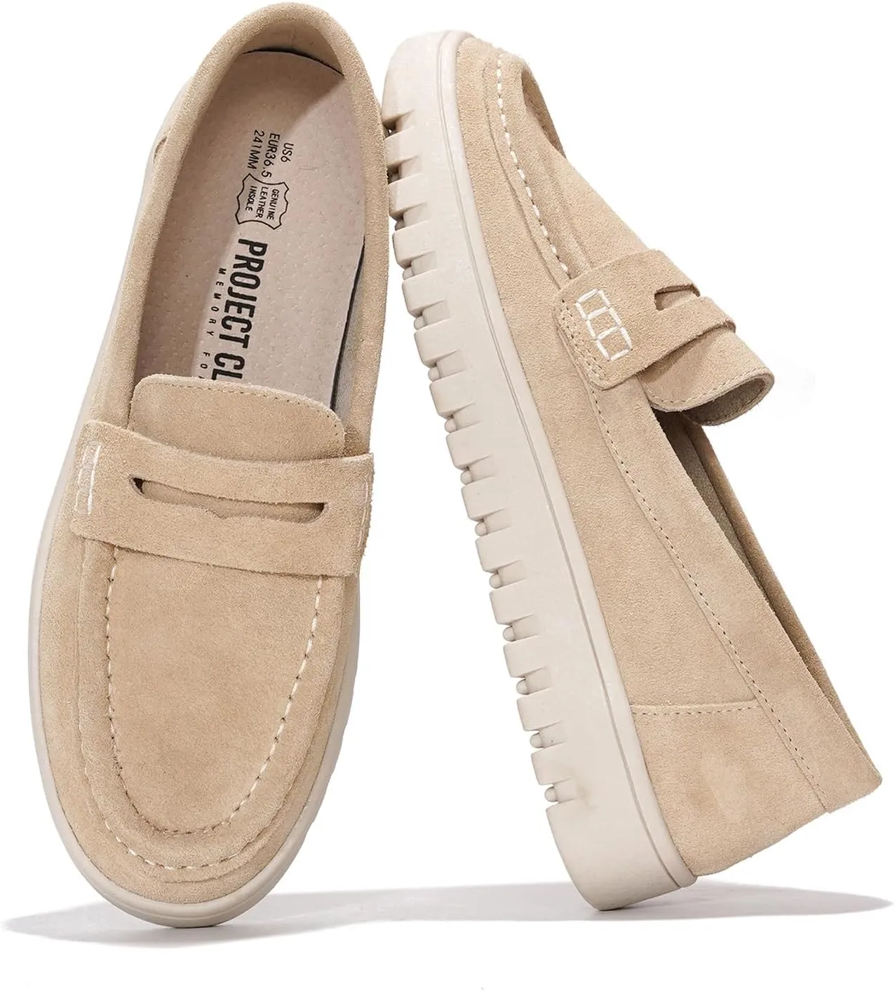 Project Cloud Fashion Shoes for Women - Comfortable Womens Shoes with Memory Foam - Non Slip Spring Womens Footwear Flexible Sole - Fashion Sneakers for Women 2025