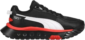 Puma Kids Boys Wild Rider Route Lace Up Sneakers Shoes Casual - Black