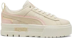 PUMA Womens Mayze Ut Muted Zebra Print Platform Sneakers Shoes Casual - White - Size 6 M
