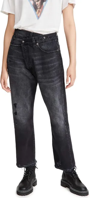 R13 Women's Cross Over Jeans