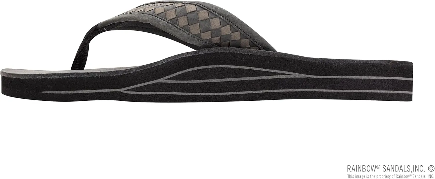 Rainbow Sandals Mens The Bentley Luxury Leather - Double Layer Arch Hand Woven Strap