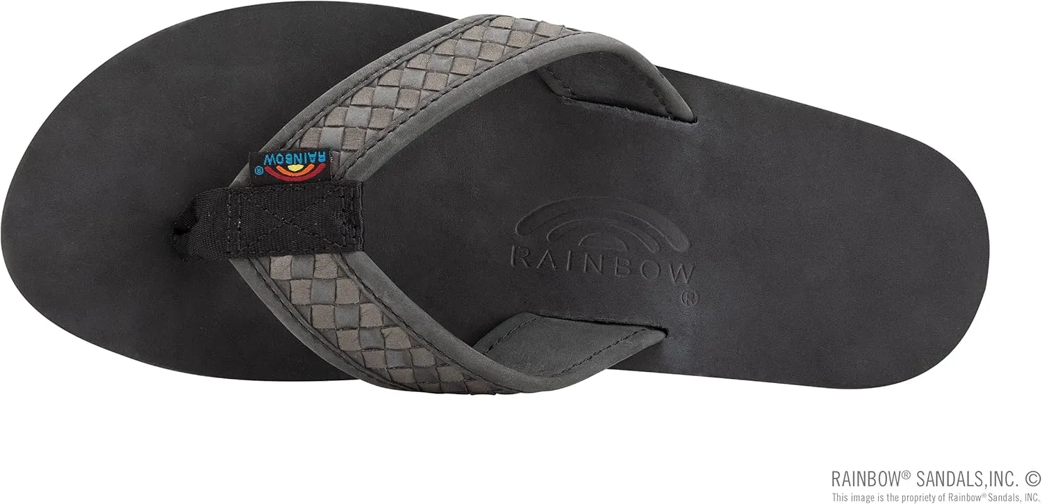 Rainbow Sandals Mens The Bentley Luxury Leather - Double Layer Arch Hand Woven Strap