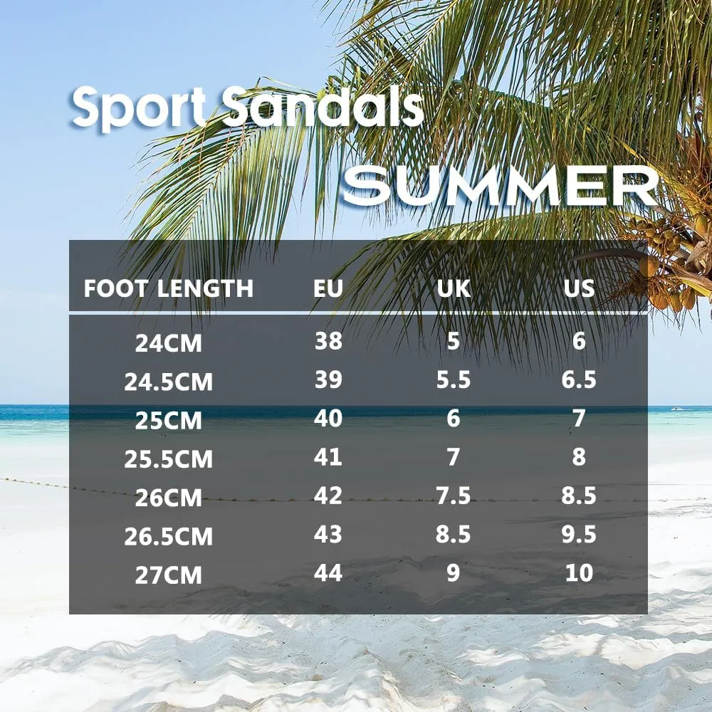 Rojeam Mens Casual Leather Sandals Outdoor Fisherman Sandals Closed Toe Summer Shoes