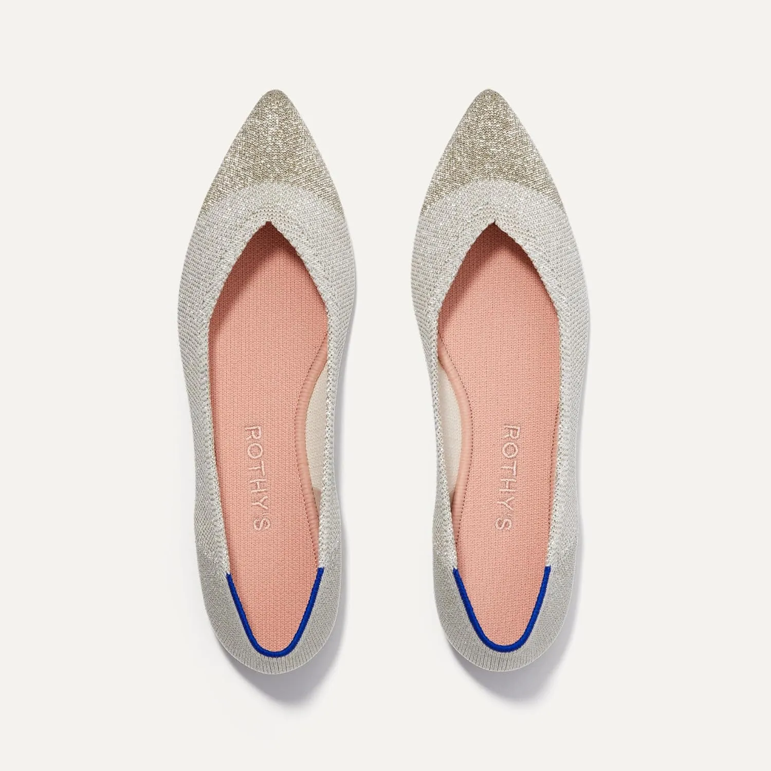 Rothy's The Point Women's Slip-On Shoes, Machine Washable, Pointed-Toe Flats, Made from Recycled Plastic Bottles