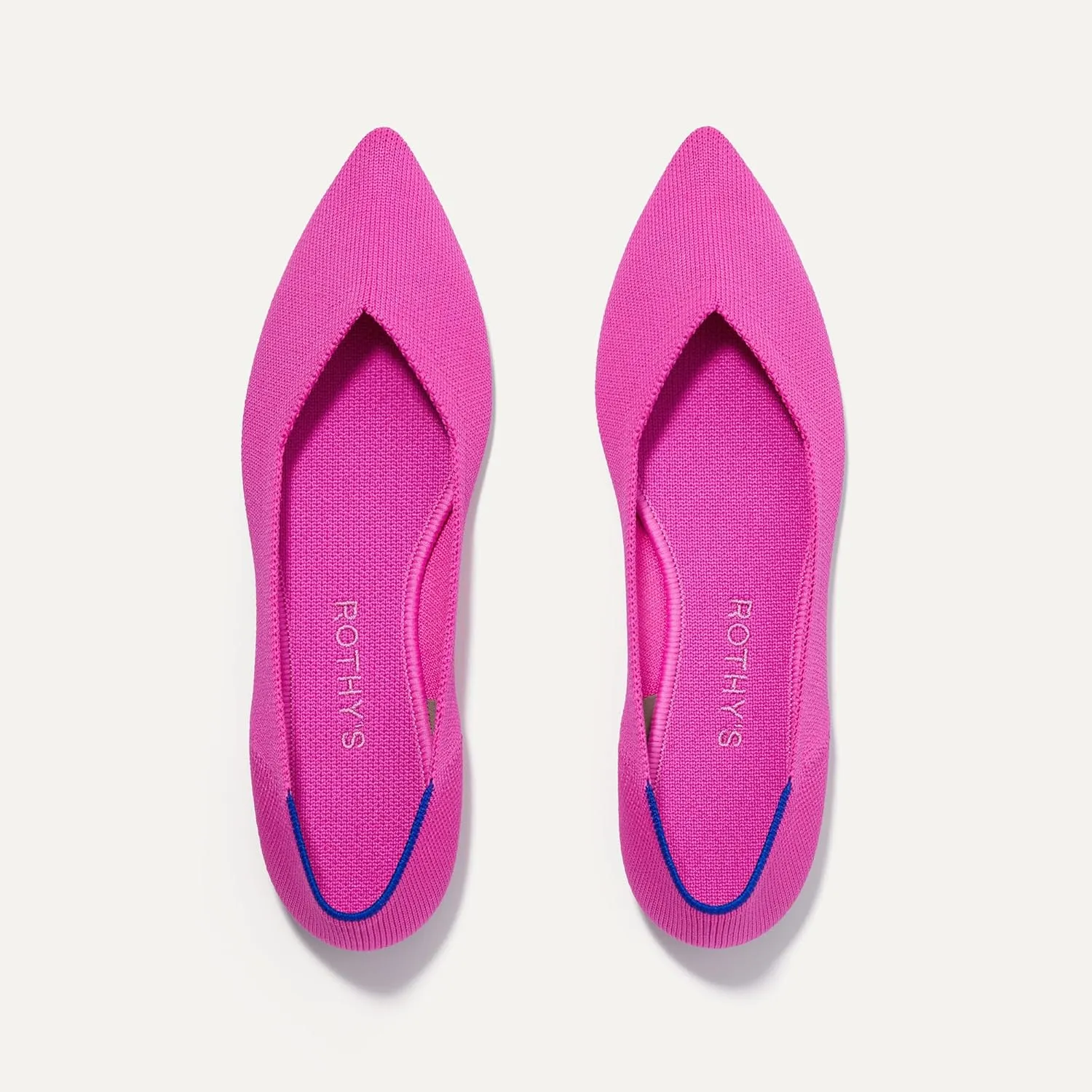 Rothy's The Point Women's Slip-On Shoes, Machine Washable, Pointed-Toe Flats, Made from Recycled Plastic Bottles