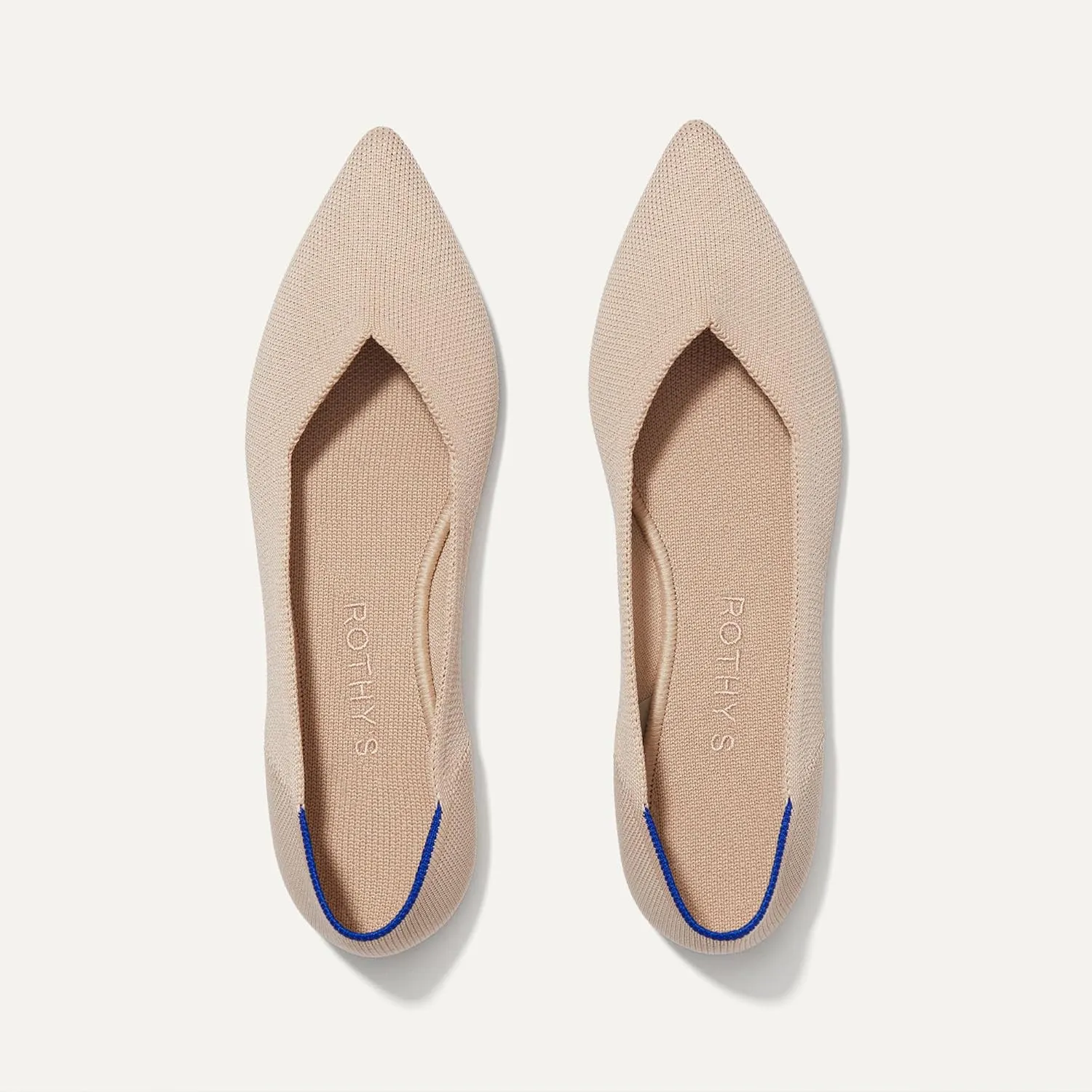 Rothy's The Point Women's Slip-On Shoes, Machine Washable, Pointed-Toe Flats, Made from Recycled Plastic Bottles