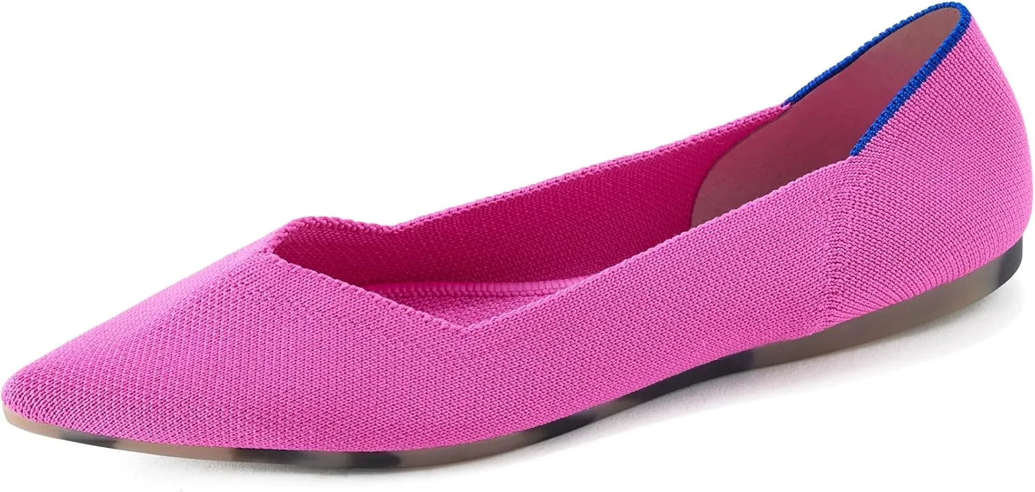 Rothy's The Point Women's Slip-On Shoes, Machine Washable, Pointed-Toe Flats, Made from Recycled Plastic Bottles