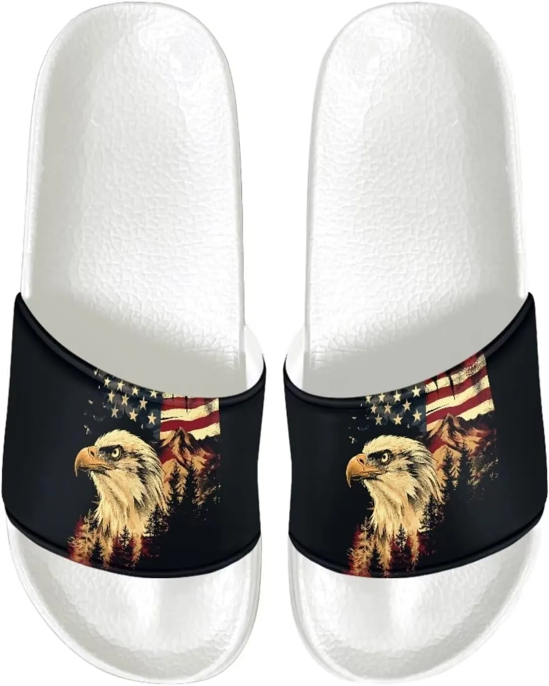 Sandals Slides for Men Cool Summer Slippers Casual Beach Slides Non Slip Bathroom Slippers