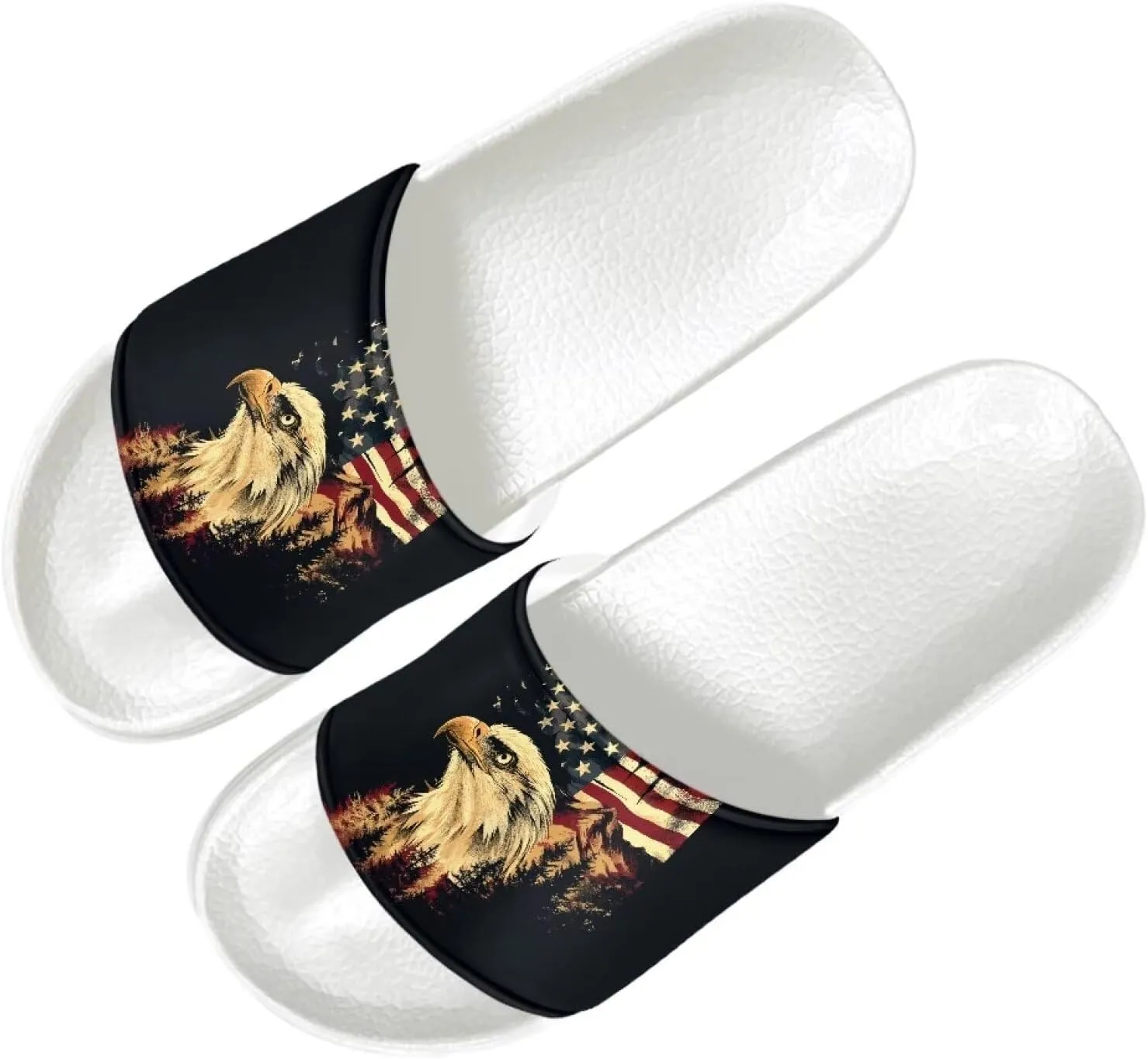Sandals Slides for Men Cool Summer Slippers Casual Beach Slides Non Slip Bathroom Slippers