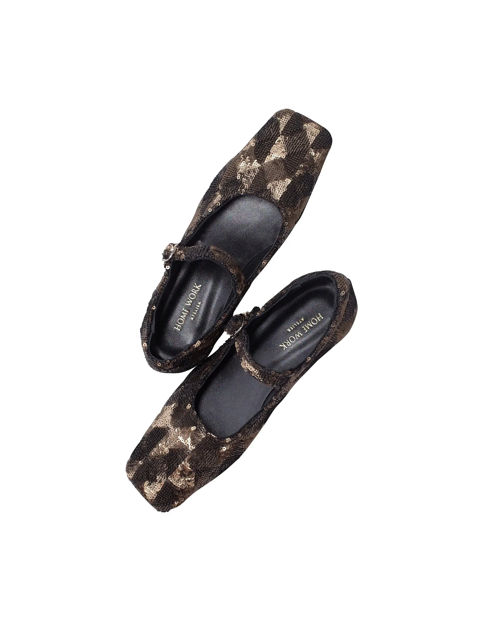 Sequin Mary Jane Flats