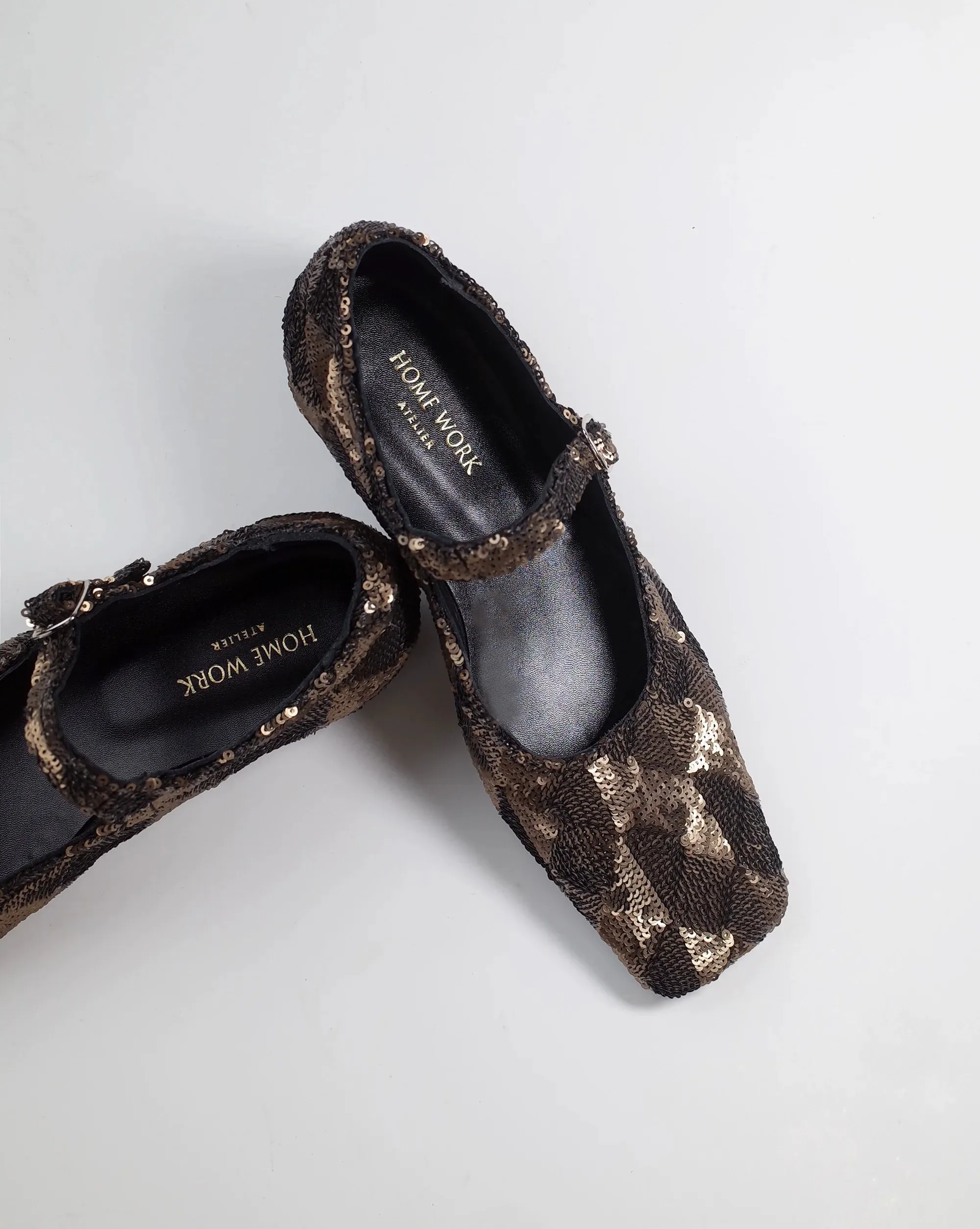 Sequin Mary Jane Flats