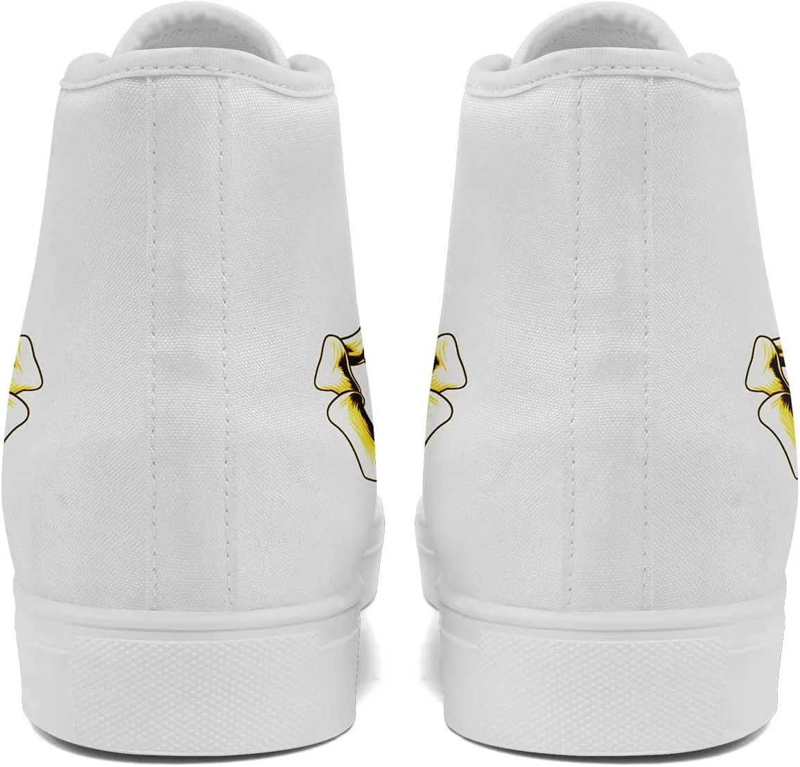 Skull Shoes High Top Canvas Sneakers for Men Women Classic Lace up Casual Trainers Plimsoles Flat Shoes Gothic Walking Streetwear