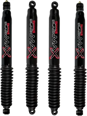 Skyjacker Black MAX Series Set of Front and Rear Shock Absorbers for 2005-2016 Ford F-250 Super Duty F-350 Super Duty 4WD with 0-3 Inch Lift | Includes TrendsAuto Decal Sticker | B8591 B8560