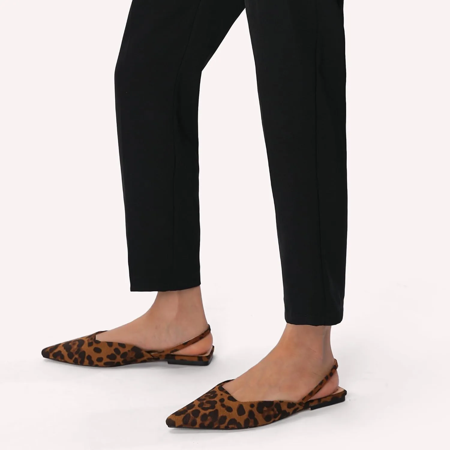 Slingback Flats for Women Slip On Pointed Toe Casual Mule Shoes