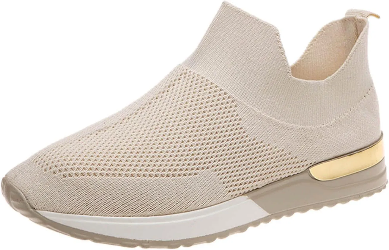 Sneakers for Women Running Shoes Slip On Casual Slip On Shoes Women Casual Casual Shoes Slip On Fashion Sneakers Slip On Tennis Shoe White Loafers