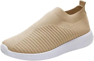 Sneakers for Women Running Shoes Slip On Casual Tennis Shoes Womens High Top Casual Shoes Trendy Brown Sneakers Tennis Shoe Loafers Dress Shoe
