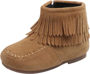 Snow Boots for Baby Girls Kids Infant Winter Girls's Boots Toddler Fringe Tassel Ankle 1 Year Old Walking Shoes
